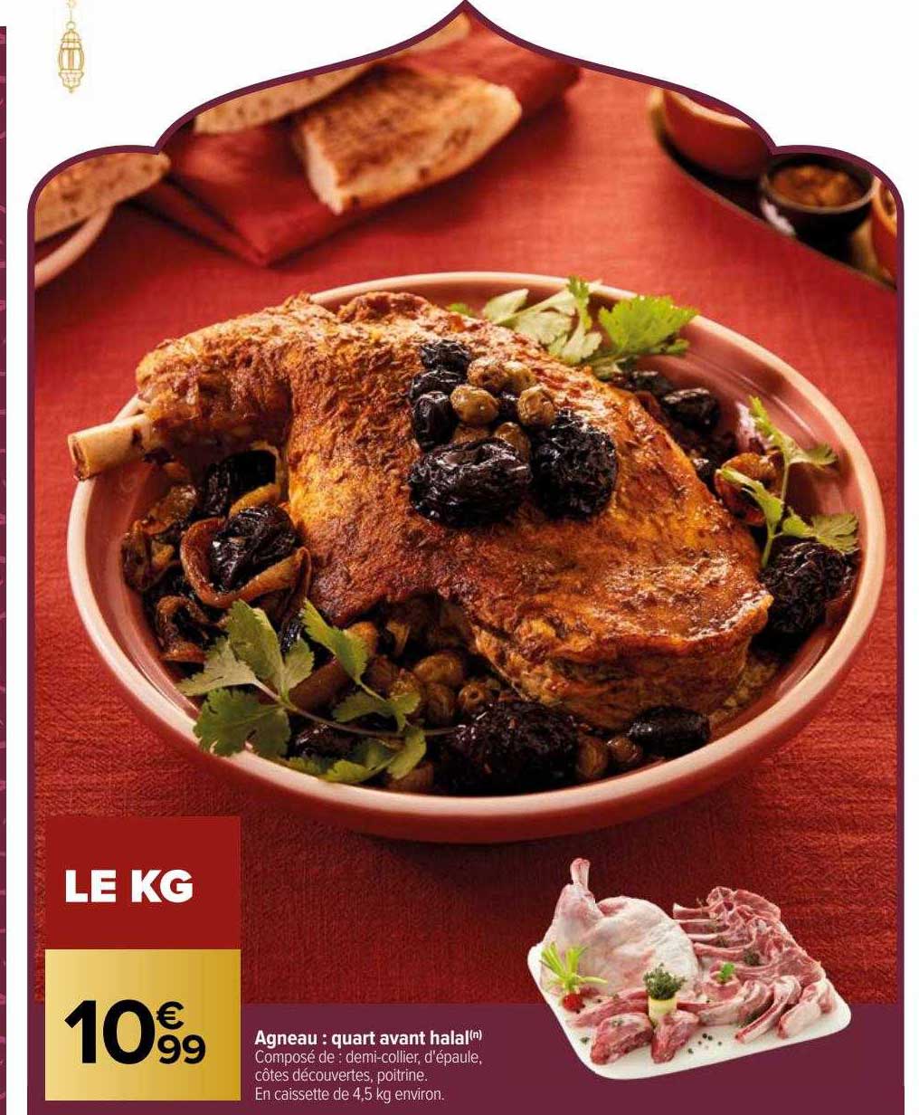 agneau : quart avant halal