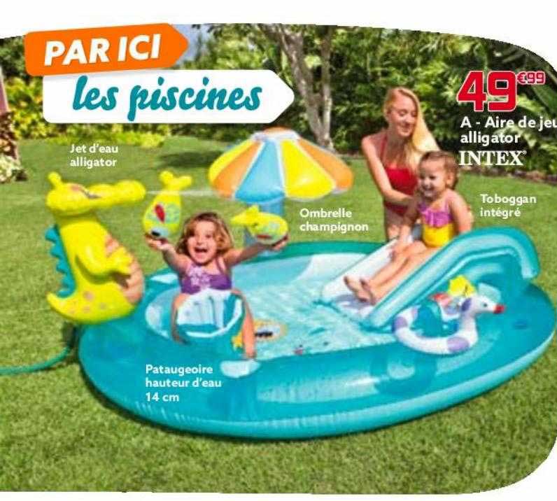 aire de jeu alligator intex