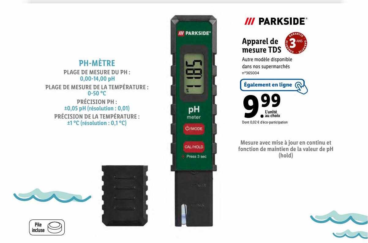 apparel de mesure tds parkside