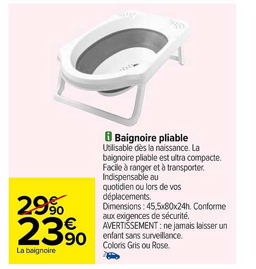 Baignoire Pliable