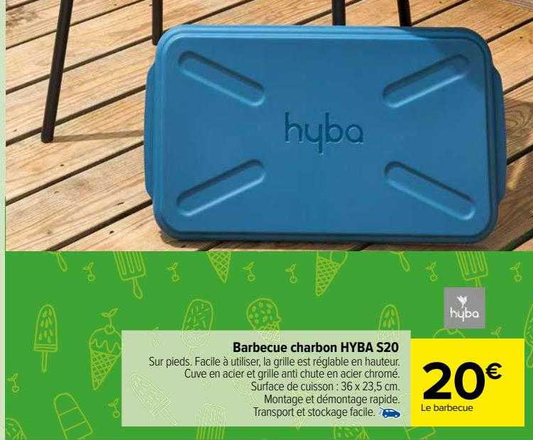 barbecue charbon hyba s20