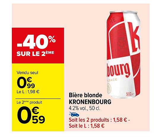 Bière Blonde Kronenbourg