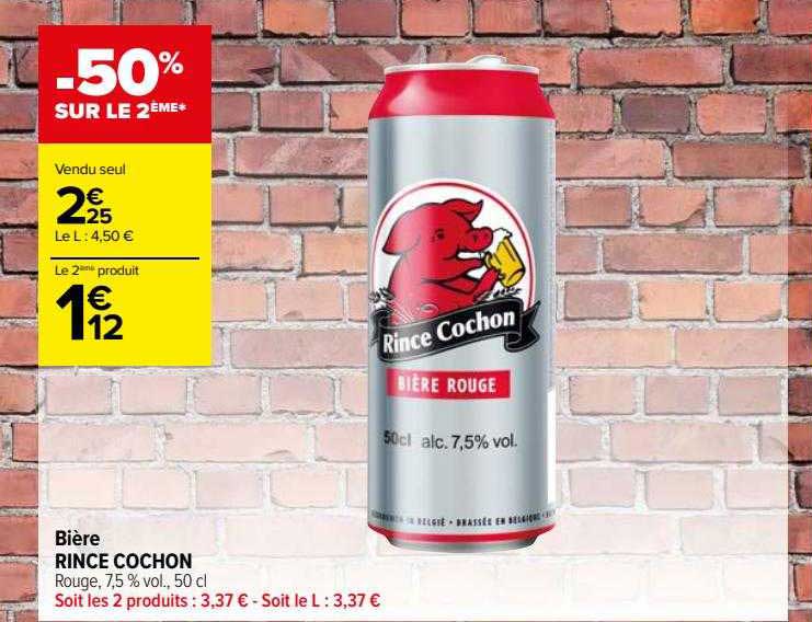bière rince cochon