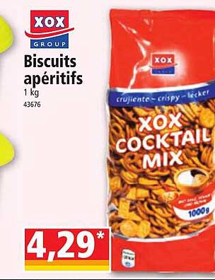 biscuits apéritifs xox group
