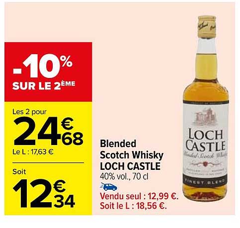 blended scotch whisky loch castle