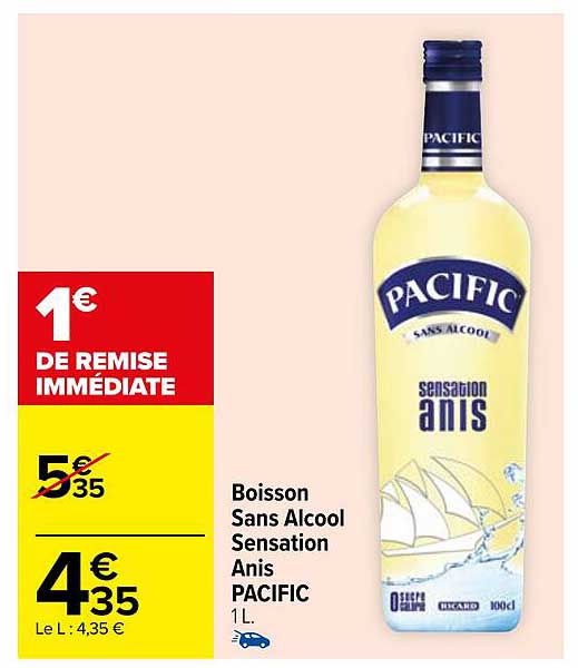 Boisson Sans Alcool Sensation Anis Pacific