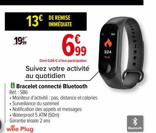 Bracelet Connecté Bluetooth Wee Plug
