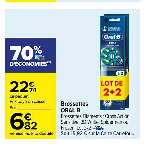 Brossettes Oral B