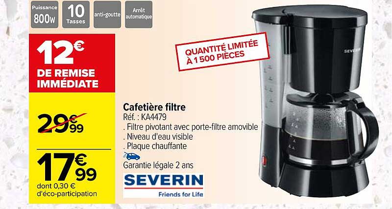 Cafetière Filtre Severin