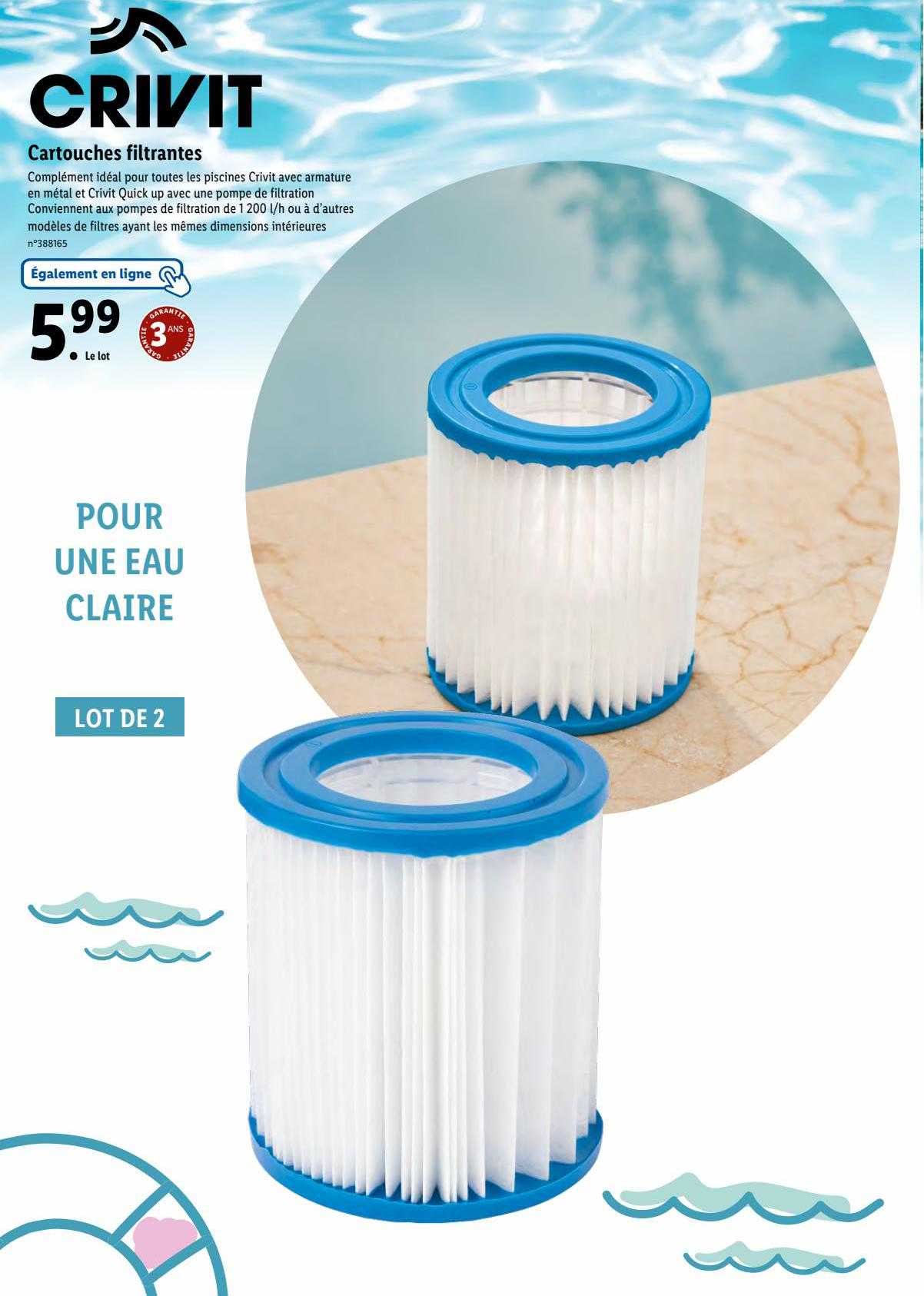 cartouches filtrantes crivit