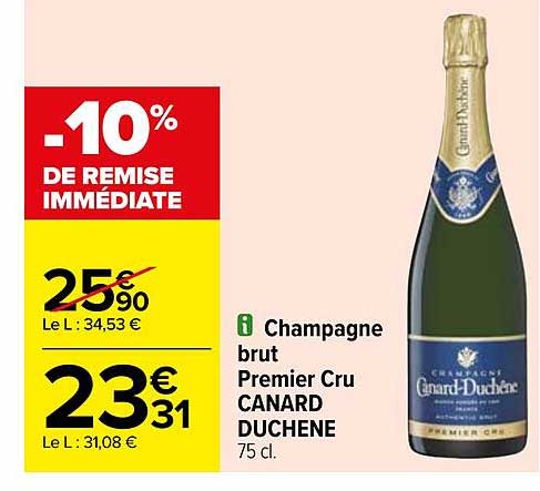 champagne brut premier cru canard duchene