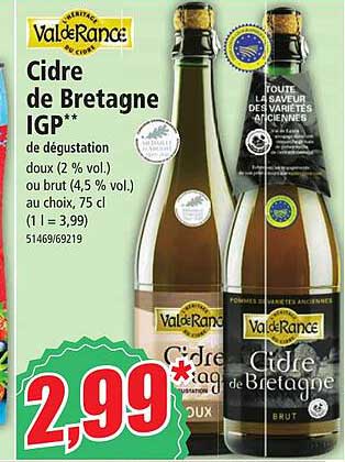 cidre de bretagne igp val de rance