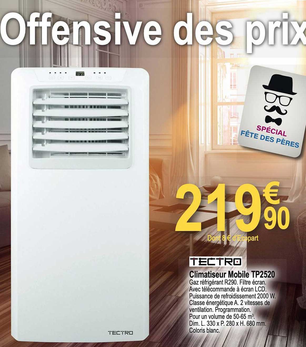 Climatiseur Mobile Tp2520 Tectro