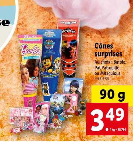 cônes surprises