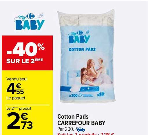 cotton pads carrefour baby