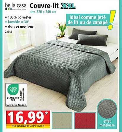 couvre-lit xxl bella casa