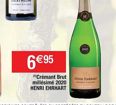 crémant brut millésimé 2020 henri ehrhart