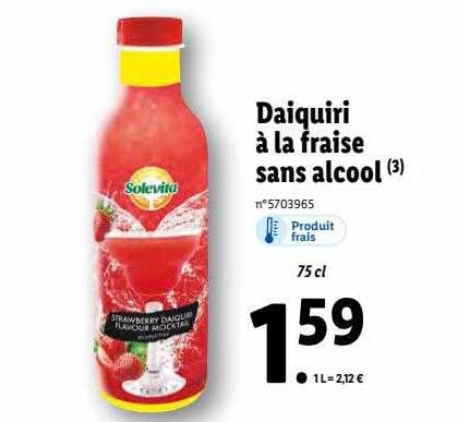 Daiquiri à La Fraise Sans Alcool Solevita