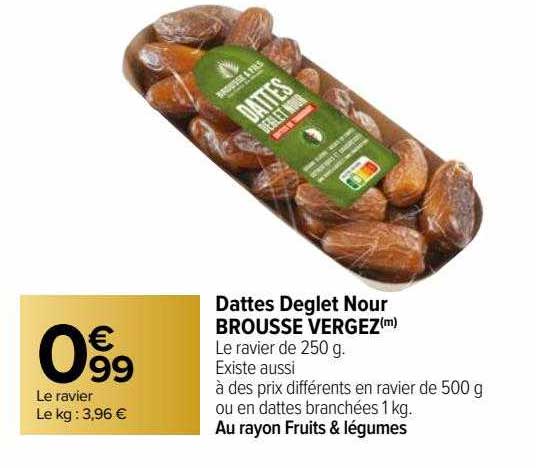 dattes deglet nour brousse vergez