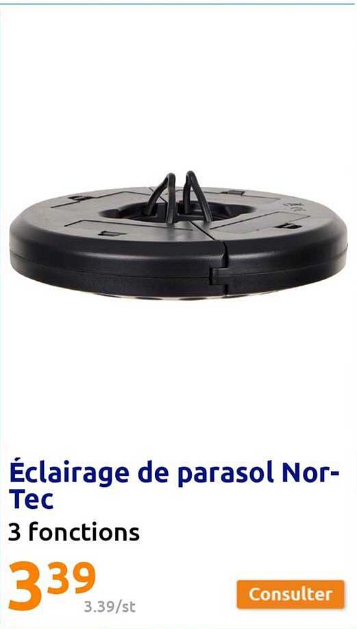 éclairage de parasol nortec