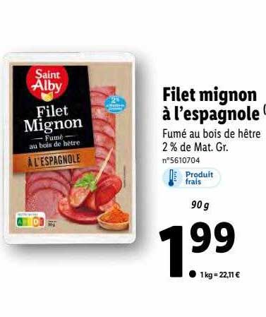 filet mignon à l'espagnole saint alby