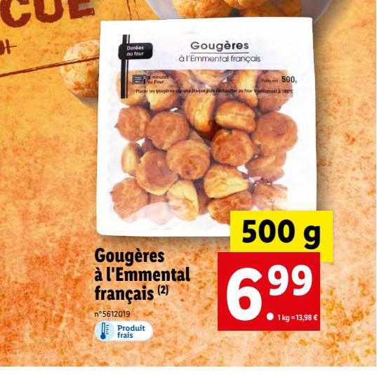 Gougères à L'emmental Français