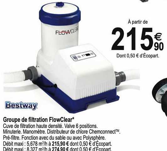 groupe de filtration flowclear bestway