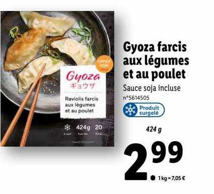 Gyoza Farcis Aux Légumes Et Au Poulet