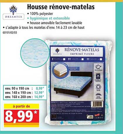 Housse Rénove-matelas Dreamtex