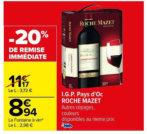 i.g.p. pays d'oc roche mazet