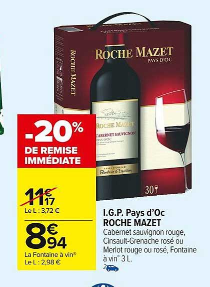 i.g.p. pays d'oc roche mazet