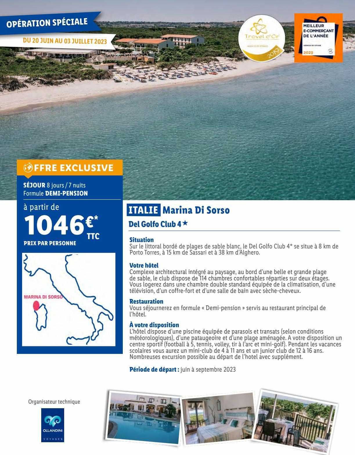 italie marina di sorso : del golfo club 4*