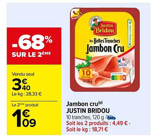 jambon cru justin bridou