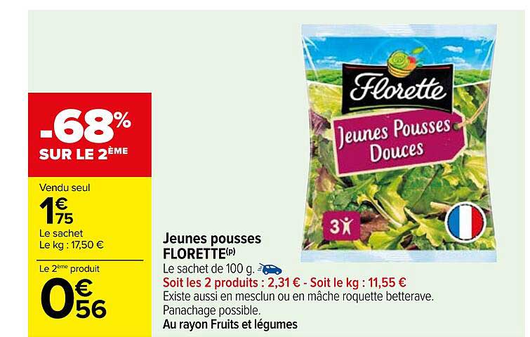 jeunes pousse florette