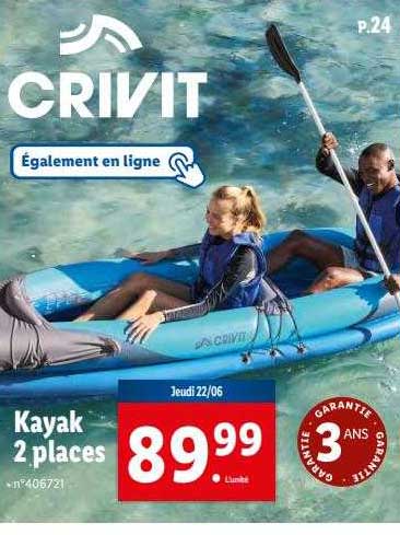 Kayak 2 Places Crivit