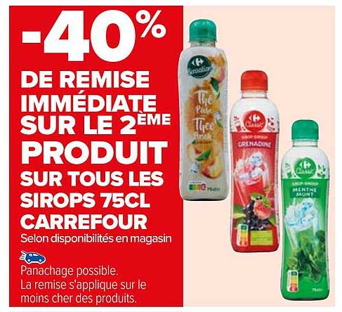 Les Sirops 75cl Carrefour