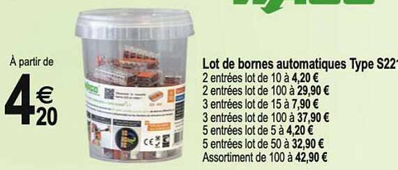 lot de bornes automatiques type s22
