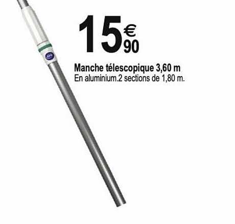 Manche Télescopique 3,60m
