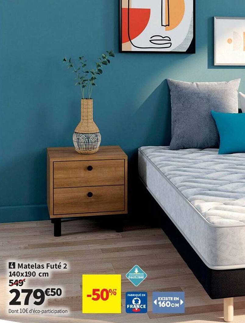 Matelas Futé 2 140 X 190 Cm
