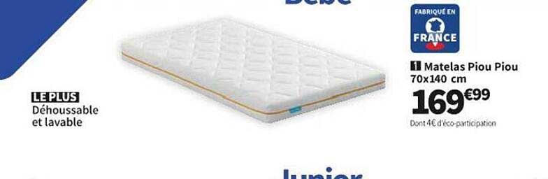 matelas piou piou 70 x 140 cm