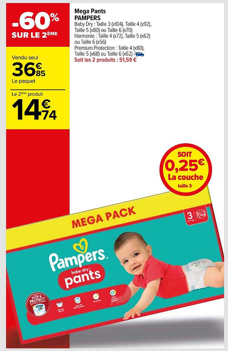 Méga Pants Pampers