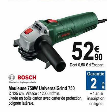 Meuleuse 750w Universal Grind 750 Bosch
