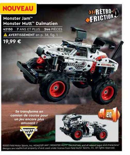 monster jam monster mutt dalmatien