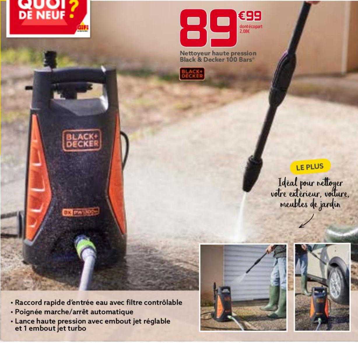 nettoyeur haute pression black & decker 100 bars