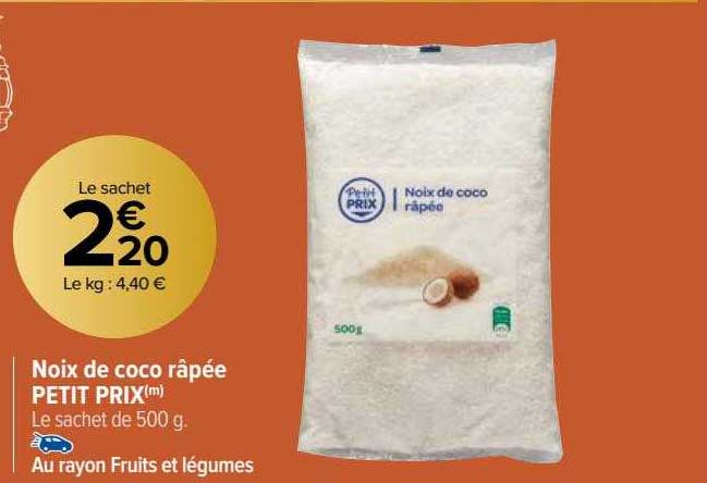 noix de coco râpée petit prix