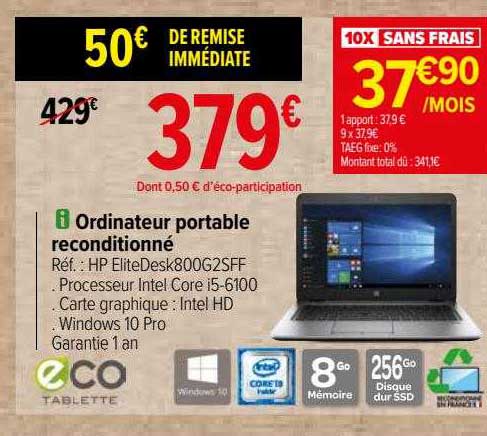 Ordinateur Portable Reconditionné