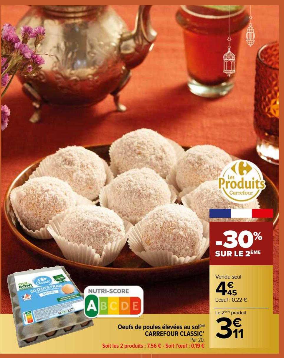 œufs De Poules élevées Au Sol Carrefour Classic'