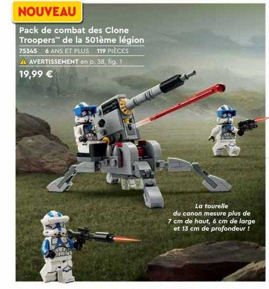 pack de combat des clone troopers de la 501ème légion