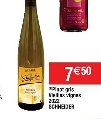 pinot gris vieilles vignes 2022 schneider