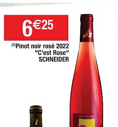 pinot noir rosé 2022 "c'est rose" schneider